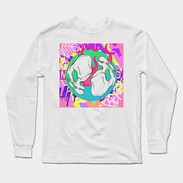 Dope Slluks logo remix is super lit illustration Long Sleeve T-Shirt by slluks_shop